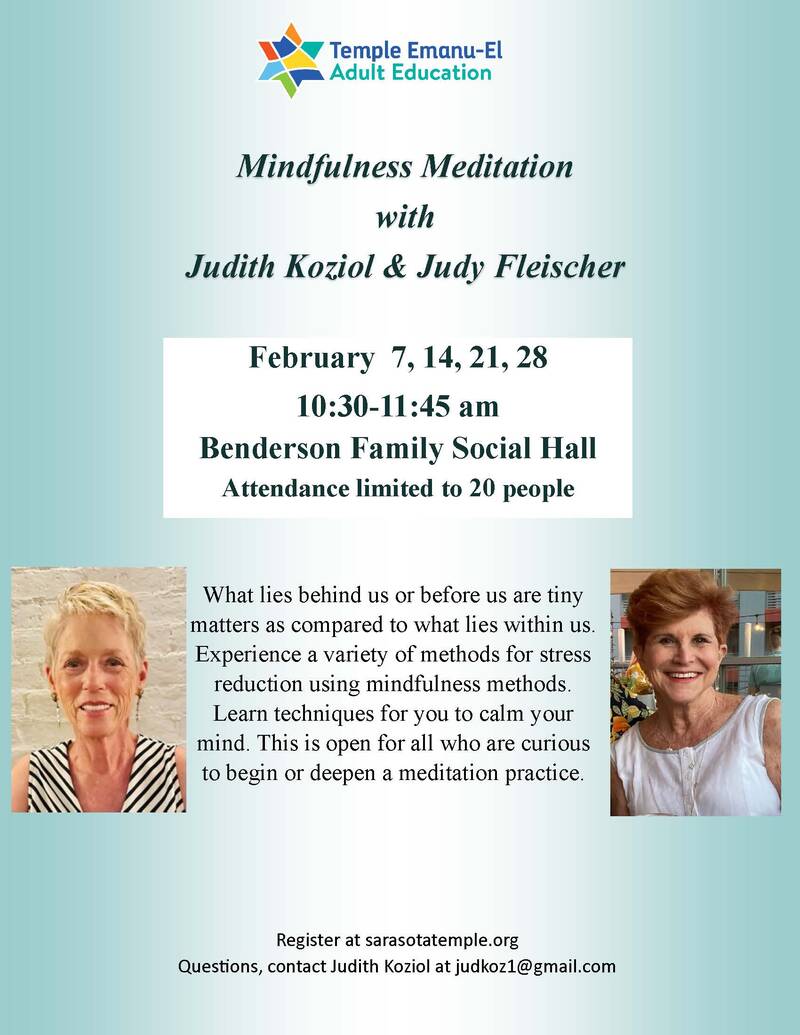 Banner Image for Adult Education Program - Mindfulness Meditation