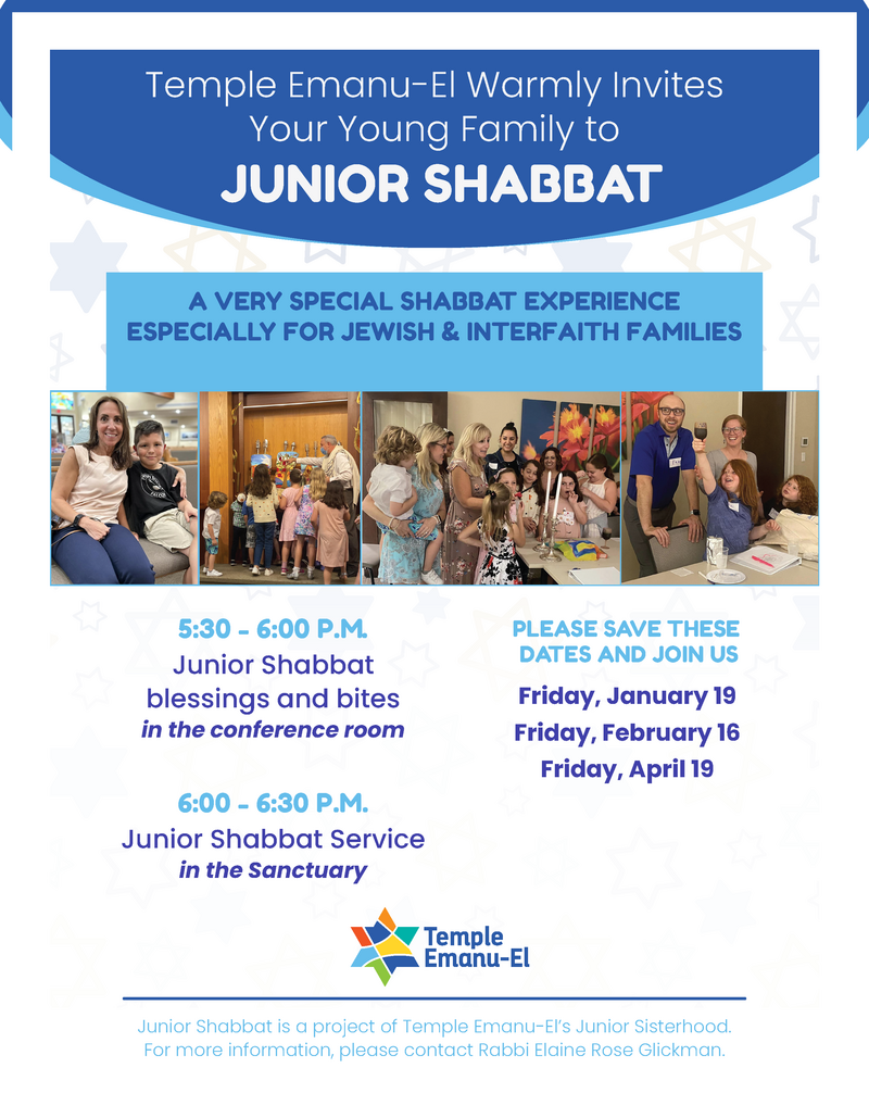 Banner Image for Junior Shabbat Blessings & Bites