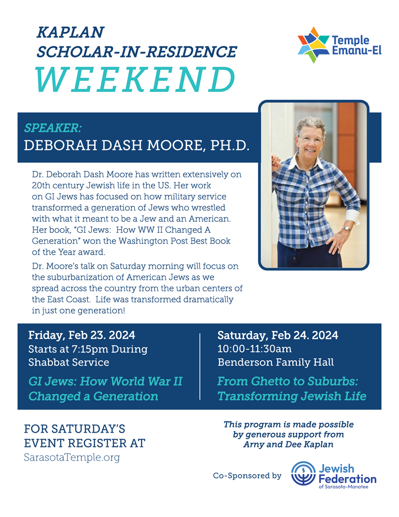 Banner Image for Scholar-In-Residence Deborah Dash Moore, PhD