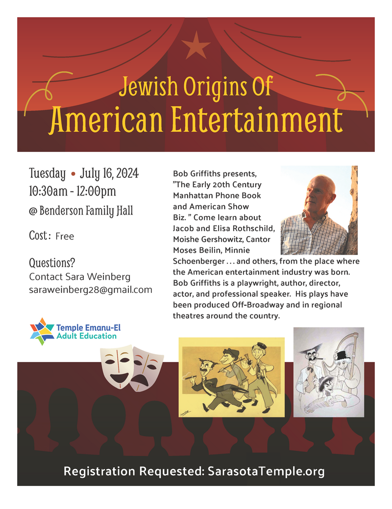 Banner Image for Adult Education - Jewish Origins of American Entertainment