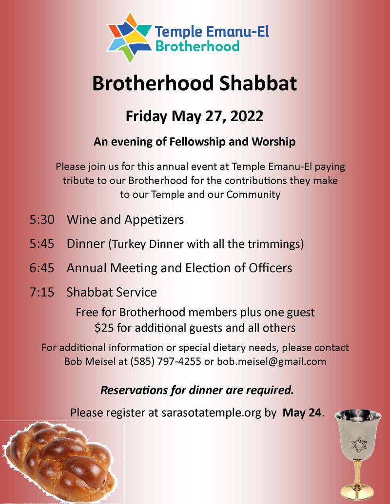 Banner Image for Brotherhood Shabbat Event